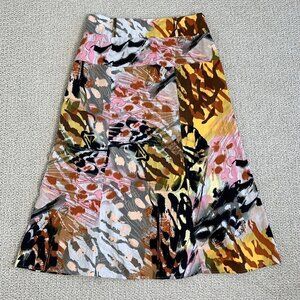 For Cynthia Linen Midi Skirt